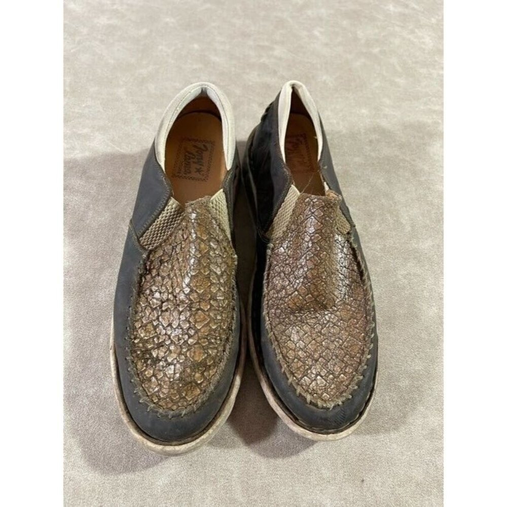 Tony Lama TLC502L Womens Slip On Western Shoes Magdalena Mocha Leather US 8.5‎